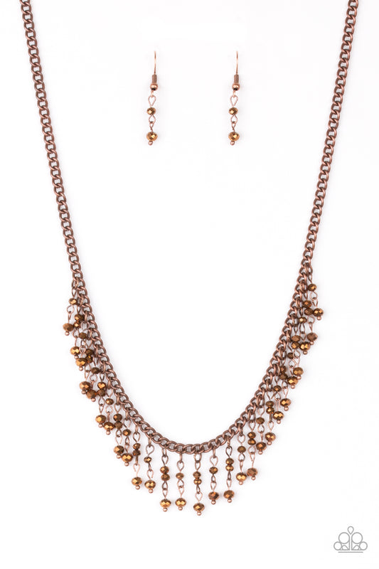 Sporadic Sparkle - Copper Necklace