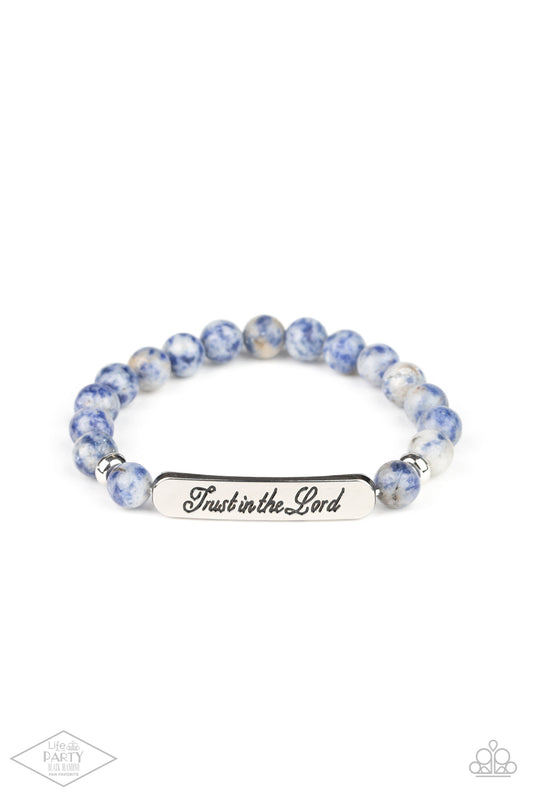 Keep The Trust - Blue - Paparazzi Bracelet