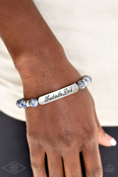 Keep The Trust - Blue - Paparazzi Bracelet