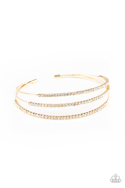 Iridescently Infatuated - Gold - Paparazzi Bracelet