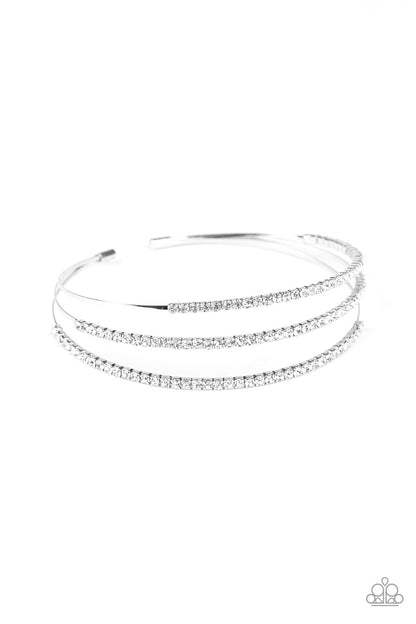 Iridescently Infatuated - White - Paparazzi Bracelet