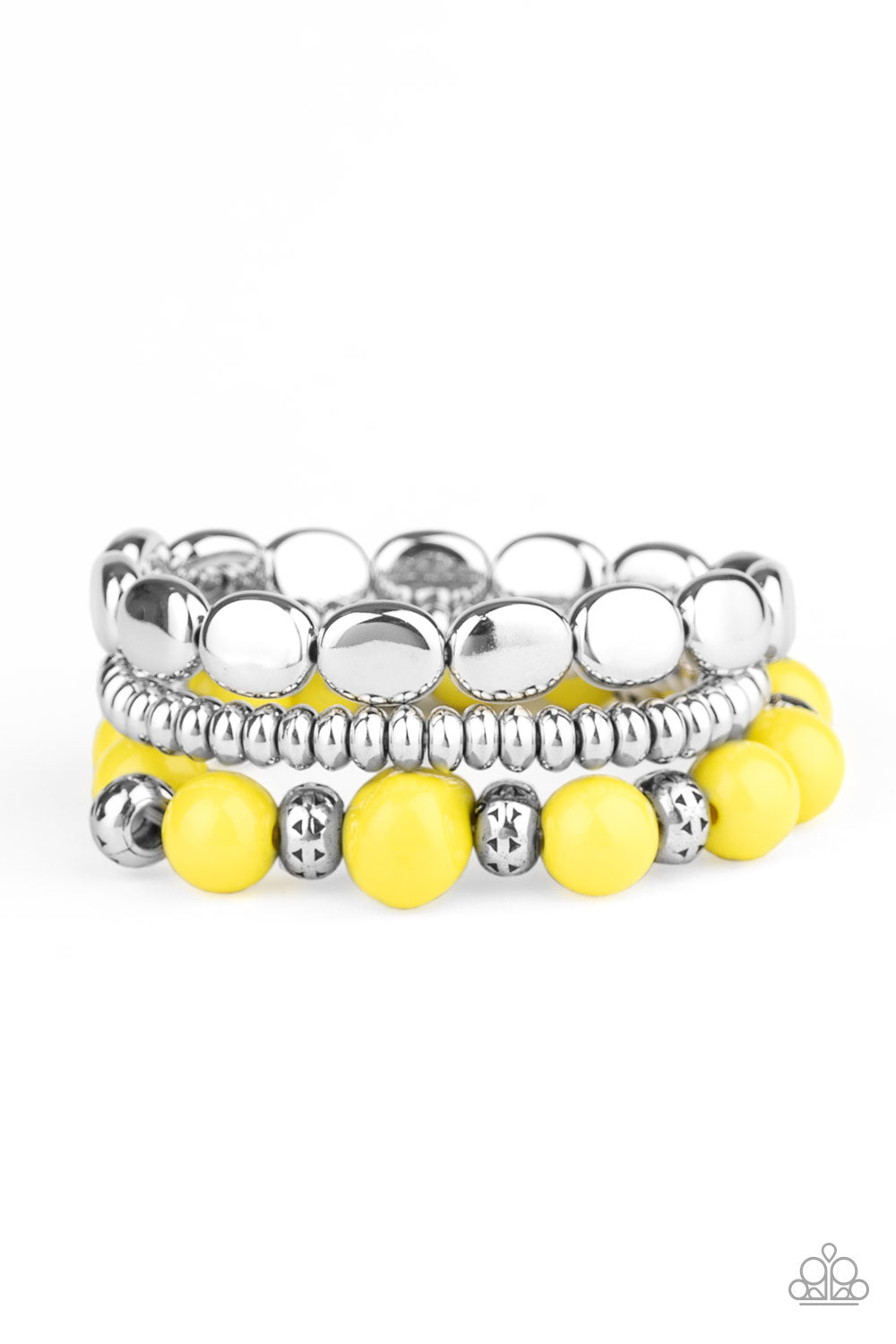 Prismatic Pop - Yellow - Paparazzi Bracelet