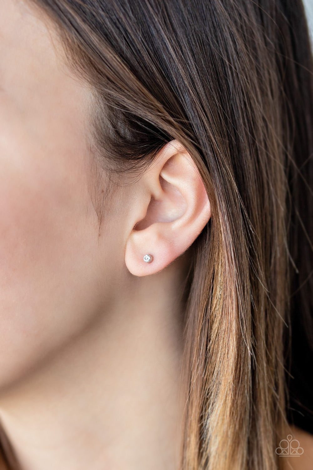 Dainty Decor - White Paparazzi Earrings