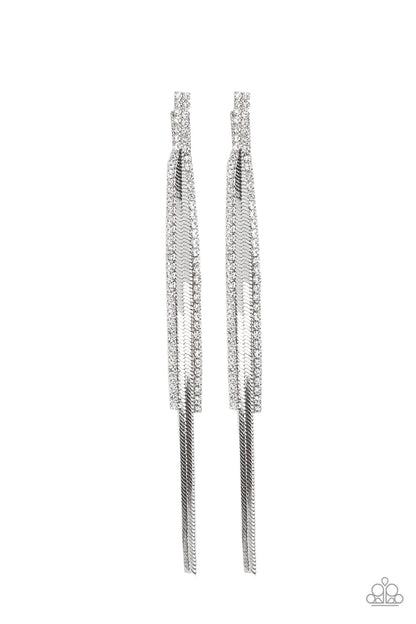 Flavor of the Sleek - White Earrings
