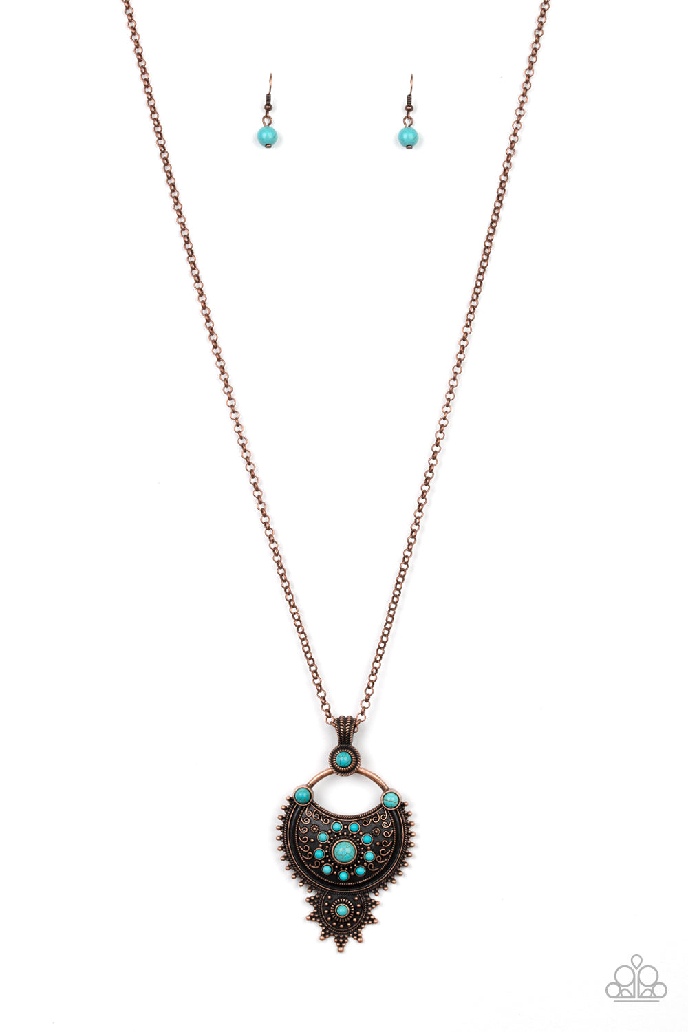 Solar Energy - Copper - Paparazzi Necklace