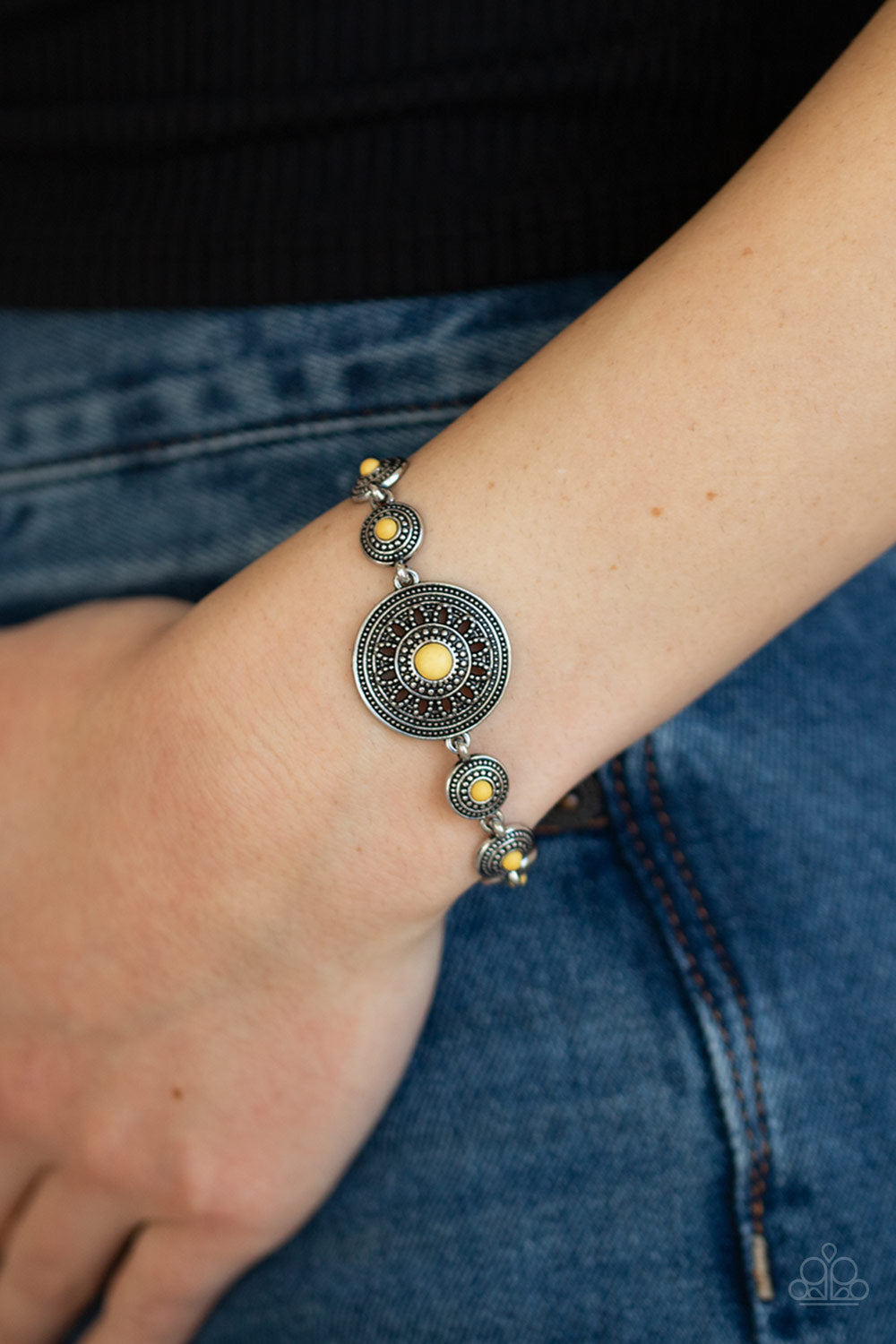 Rustic Renegade - Yellow Bracelet
