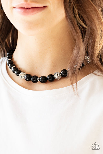 Rich Girl Refinement - Black - Paparazzi Necklace