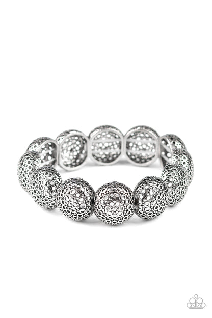 Obviously Ornate - Silver - Paparazzi Bracelet