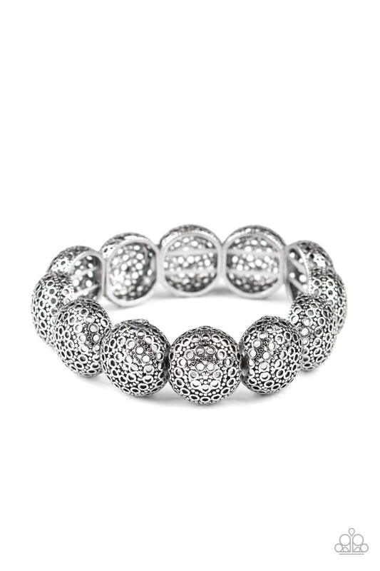 Obviously Ornate - Silver - Paparazzi Bracelet