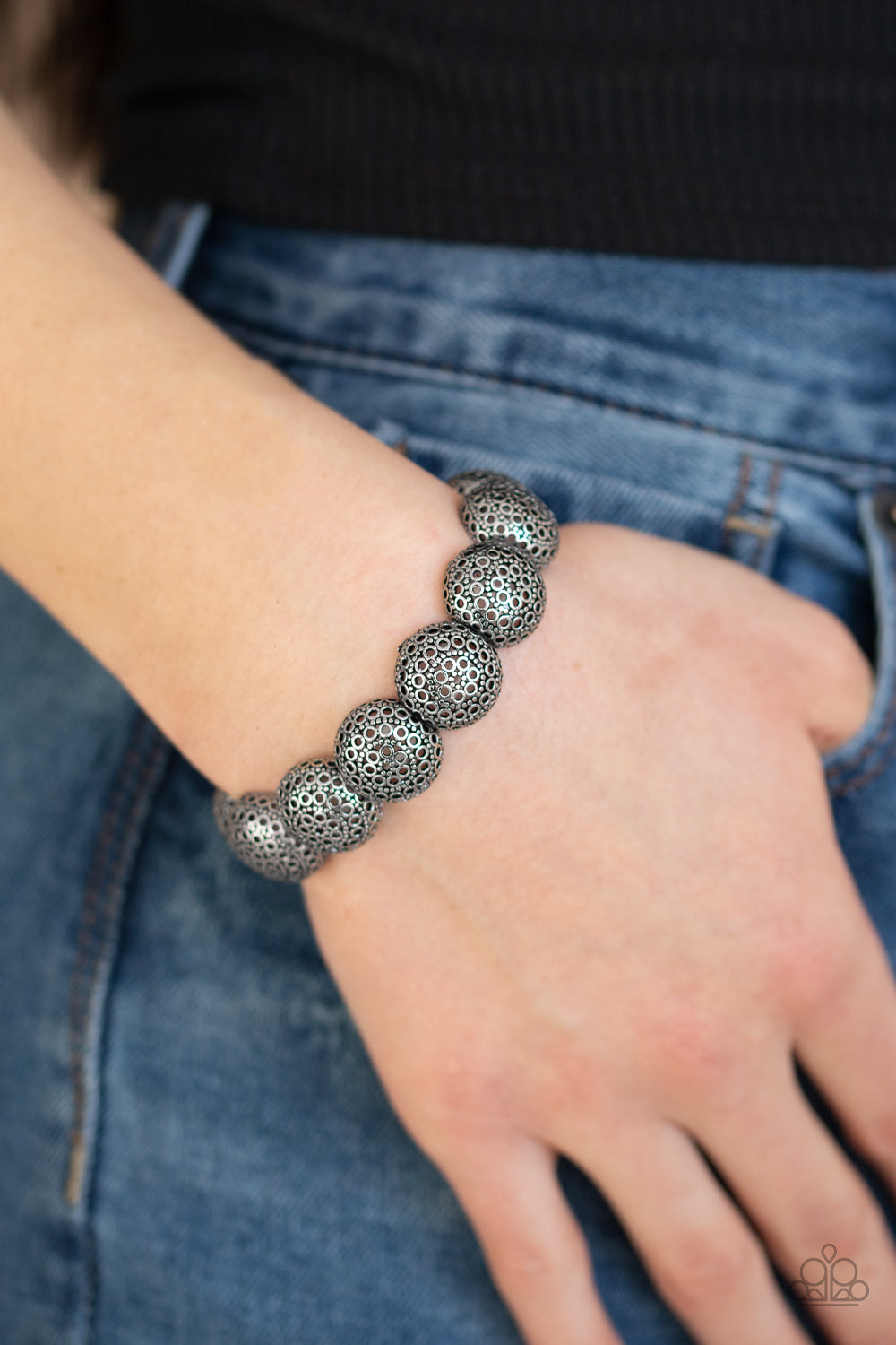 Obviously Ornate - Silver - Paparazzi Bracelet