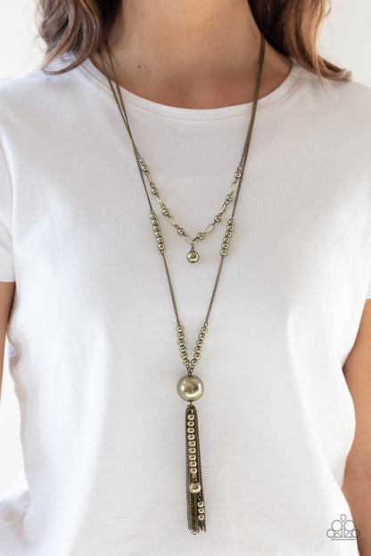 Abstract Elegance - Brass - Paparazzi Necklace