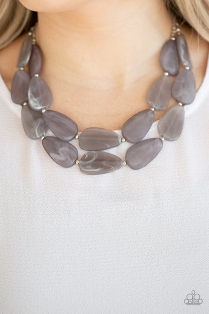 Colorfully Calming - Silver - Paparazzi Necklace