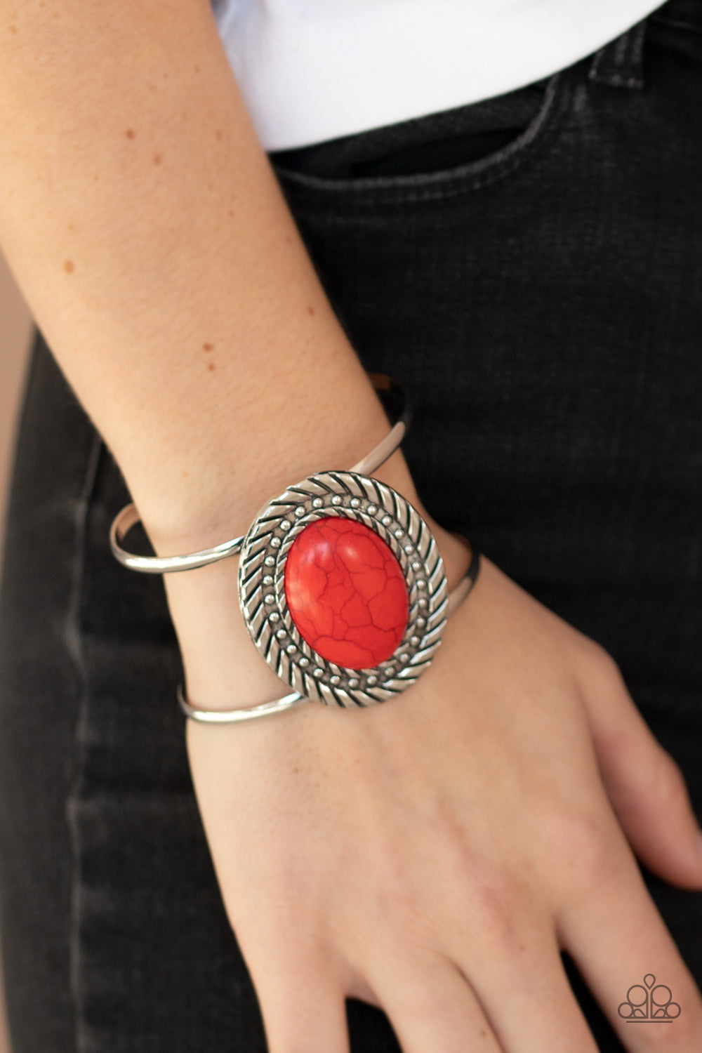 Desert Aura - Red - Paparazzi Bracelet