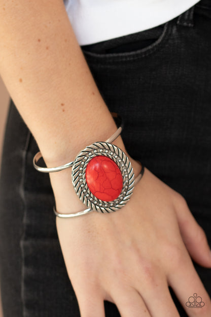 Desert Aura - Red - Paparazzi Bracelet