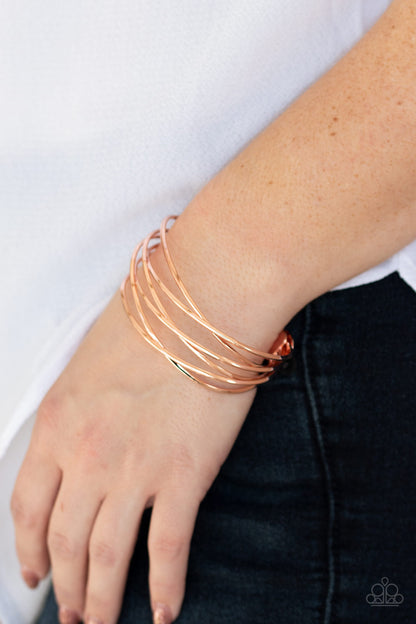Down To The Wire - Copper - Paparazzi Bracelet