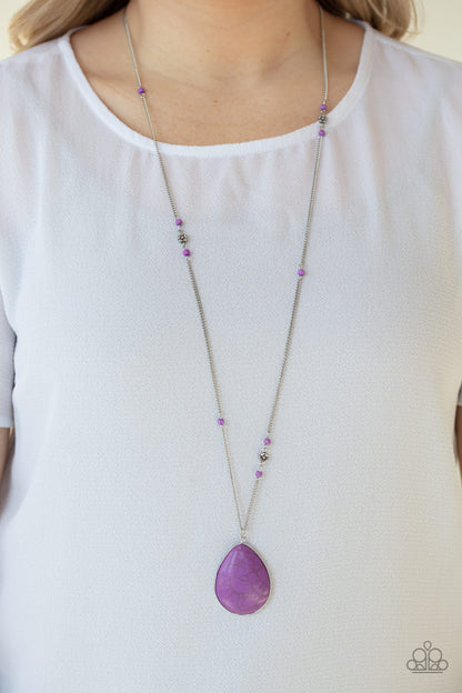 Desert Meadow - Purple - Paparazzi Necklace