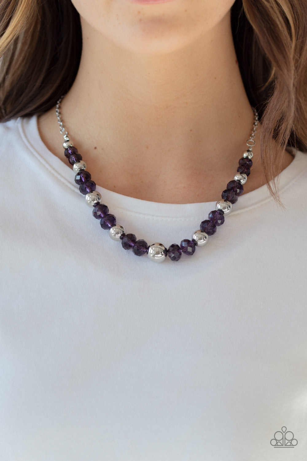 Jewel Jam - Purple - Paparazzi Necklace