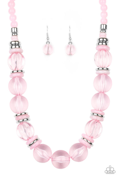 Bubbly Beauty - Pink - Paparazzi Necklace