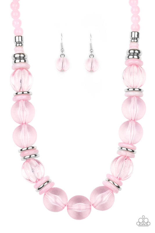 Bubbly Beauty - Pink - Paparazzi Necklace