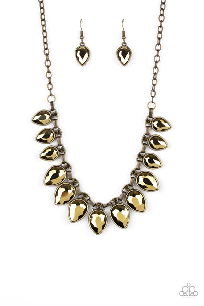 FEARLESS is More - Brass - Paparazzi Necklace
