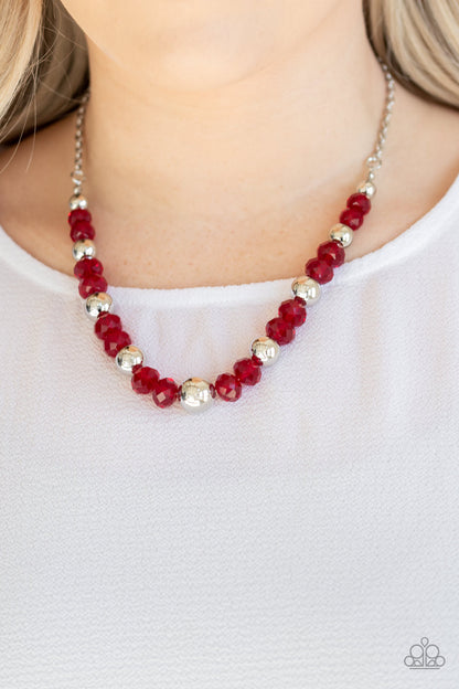 Jewel Jam - Red Paparazzi Necklace
