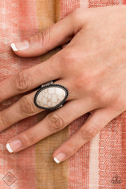 Stone Samba - White Paparazzi Ring