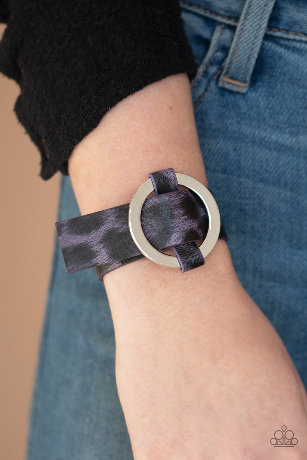 Jungle Cat Couture - Purple Buckle Bracelet