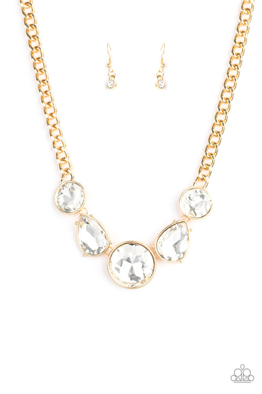 All The World's My Stage - Gold - Paparazzi Necklace
