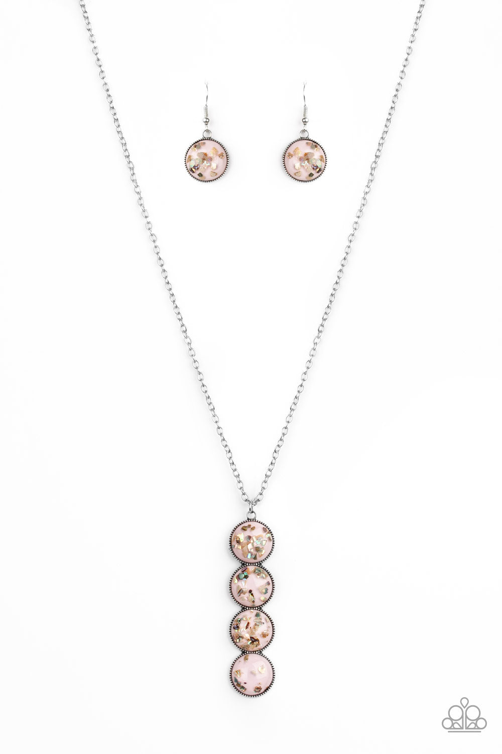 Confetti and Cocktails - Pink - and Straight To The Pop! Pink and Paparazzi Necklace and Ring Set