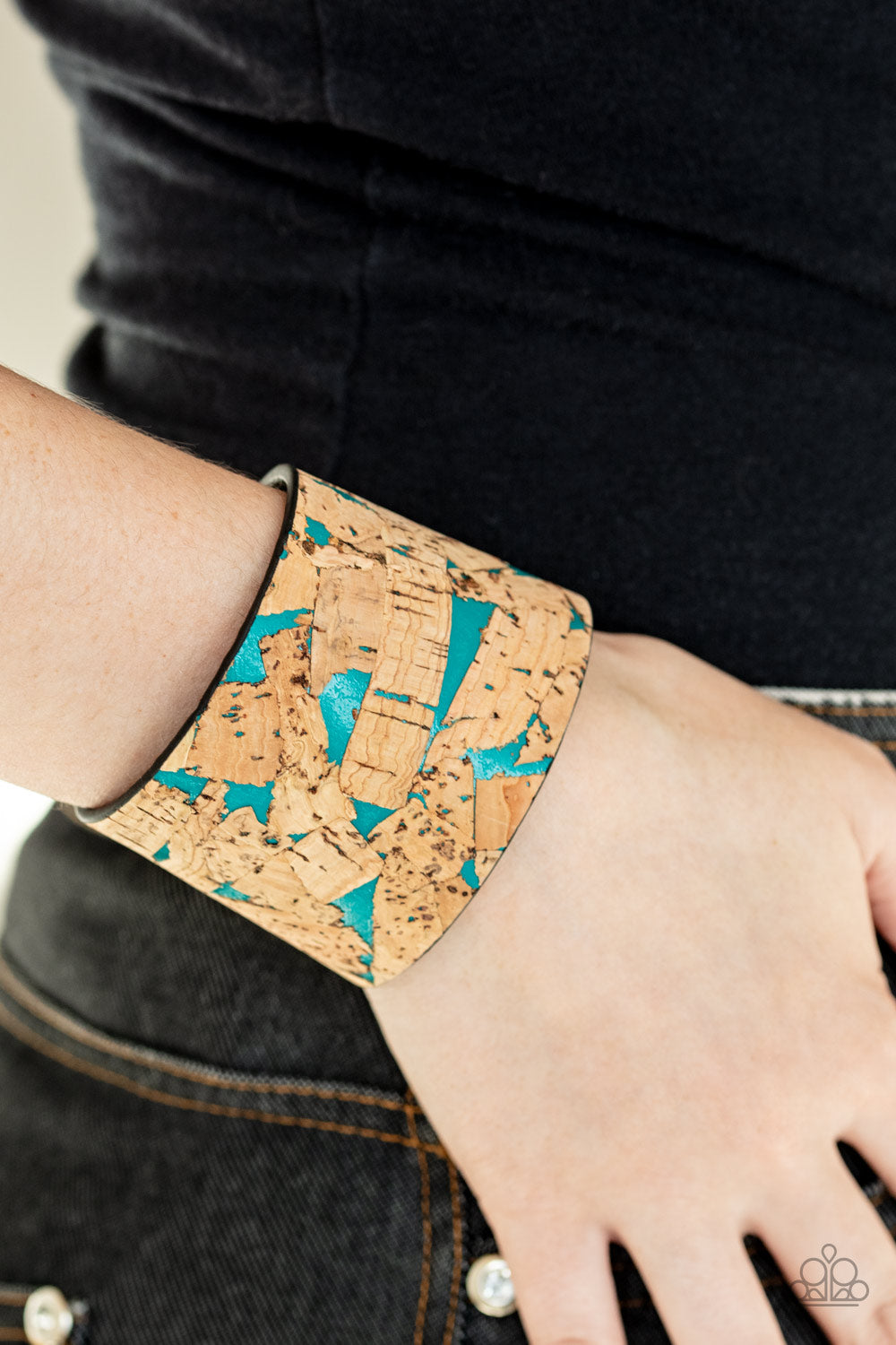 Cork Congo - Blue Snap Bracelet