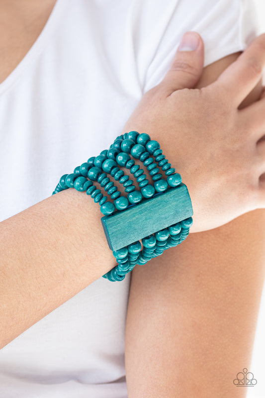 Don't Stop Belize-ing - Blue - Paparazzi Bracelet