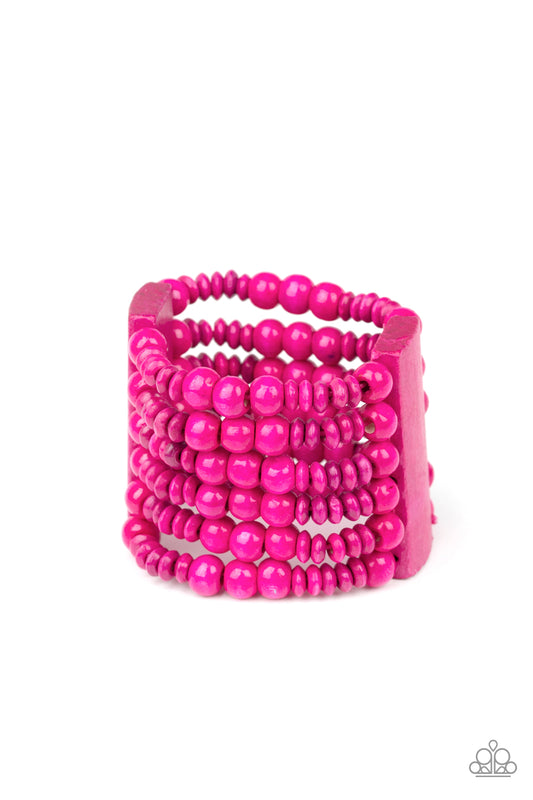 Don't Stop Belize-ing - Pink - Paparazzi Bracelet