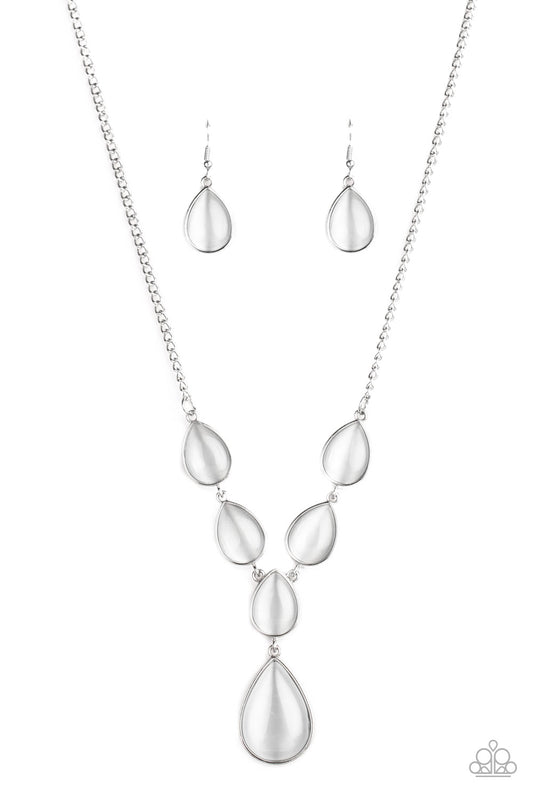 Dewy Decadence - White Necklace