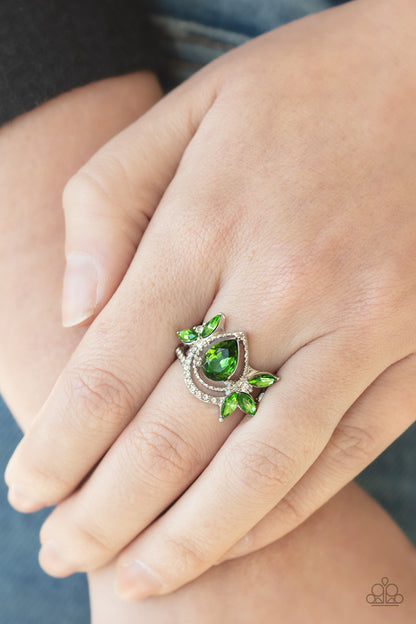 Eden Elegance - Green - Paparazzi Earrings