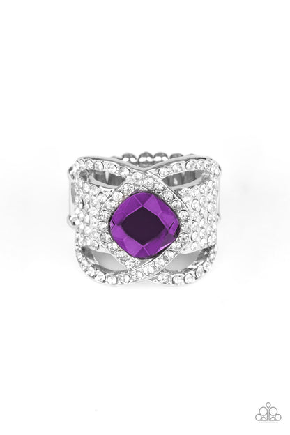 Triple Crown Twinkle - Purple - Paparazzi Ring