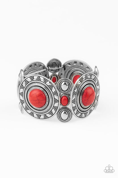 Sunny Salutations - Red - Paparazzi Bracelet