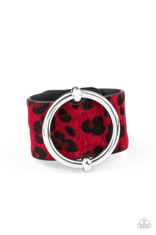 Asking Fur - Trouble - Red - Paparazzi Bracelet