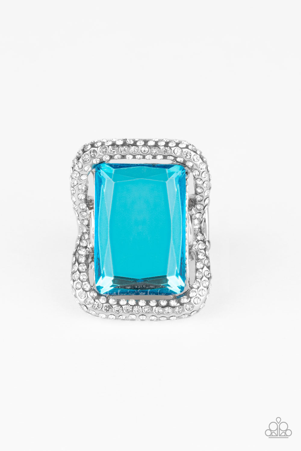 Deluxe Decadence - Blue - Paparazzi Ring