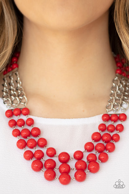 A La Vogue - Red - Paparazzi Necklace