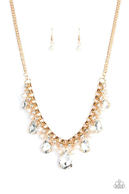Knockout Queen - Gold - Paparazzi Necklace
