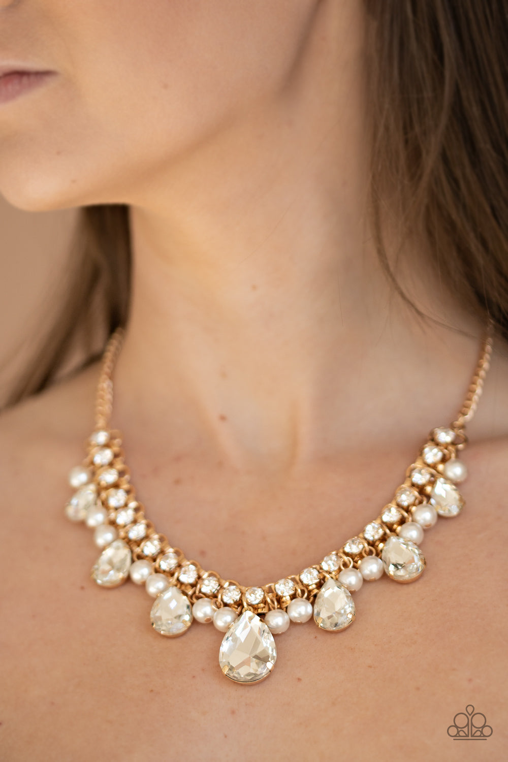 Knockout Queen - Gold - Paparazzi Necklace