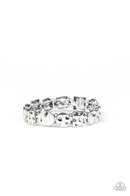 Hammered Harmony - Silver Paparazzi Bracelet