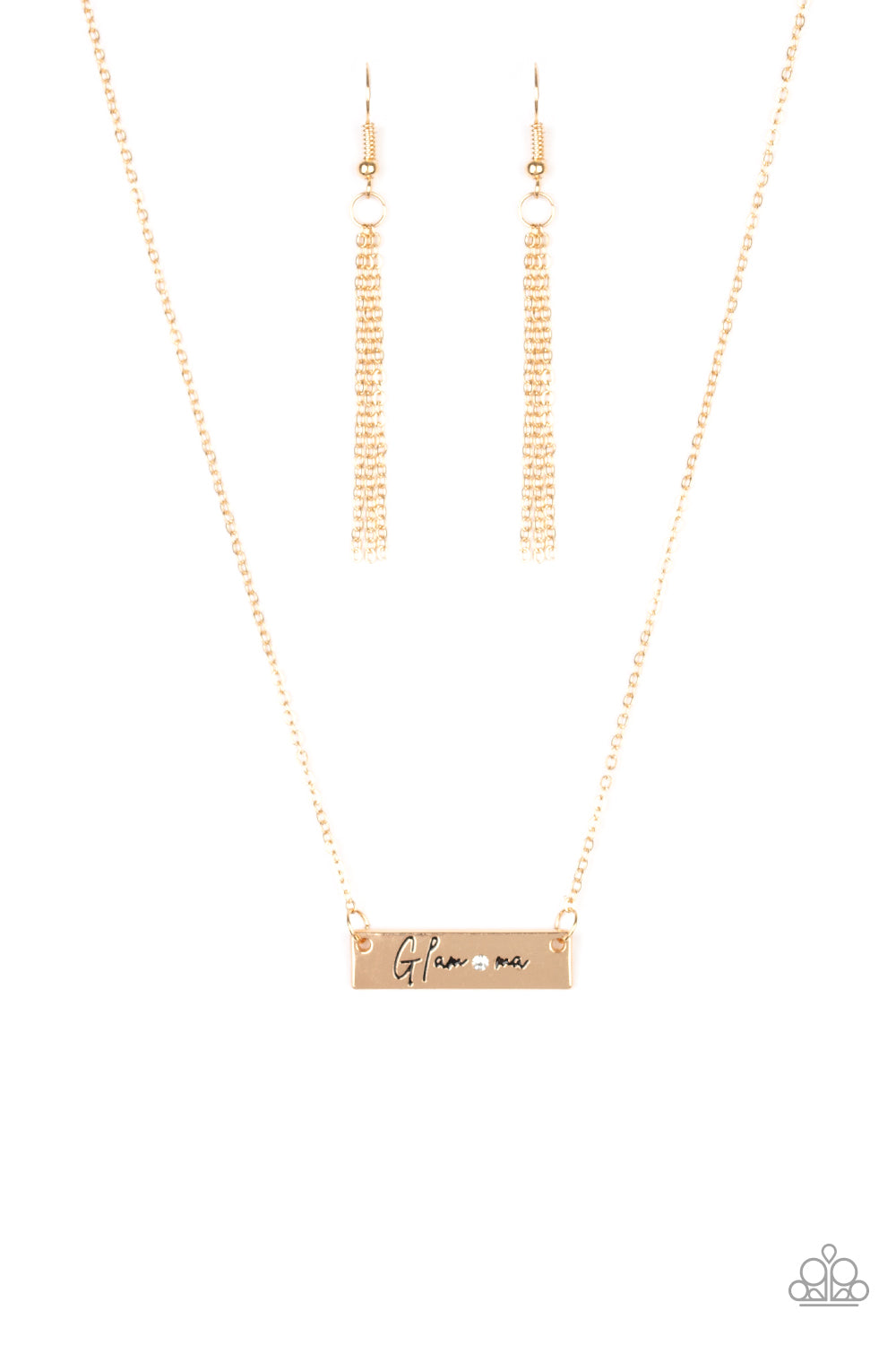 The GLAM-ma - Gold - Paparazzi Necklace