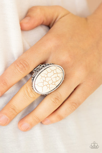 Stonehenge Garden - White - Paparazzi Ring