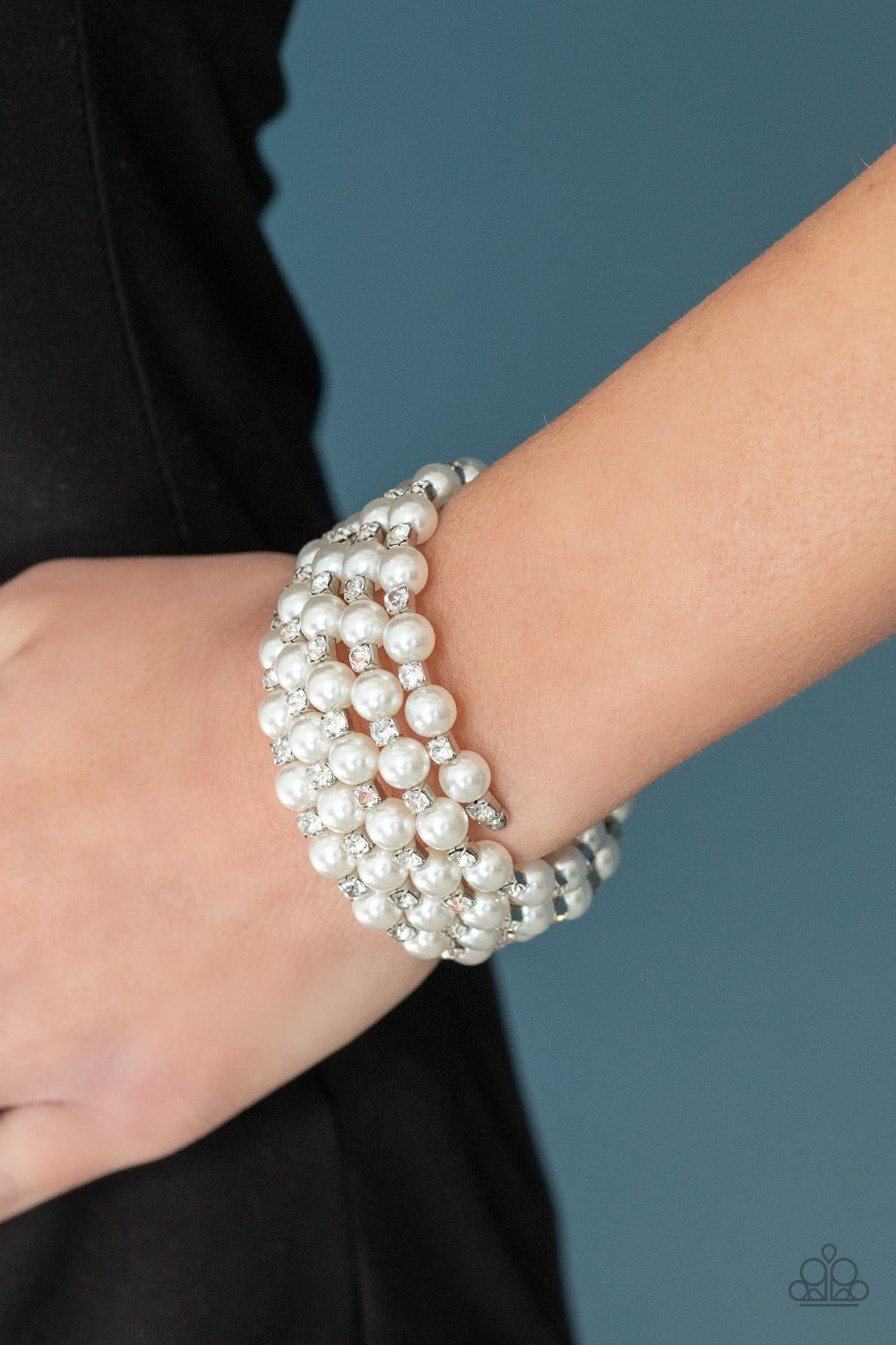 Rich Royal - White - Paparazzi Bracelet