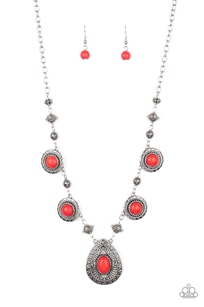 Mayan Magic - Red Necklace