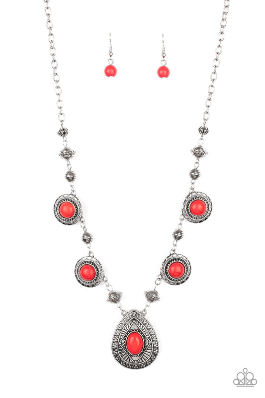 Mayan Magic - Red Necklace