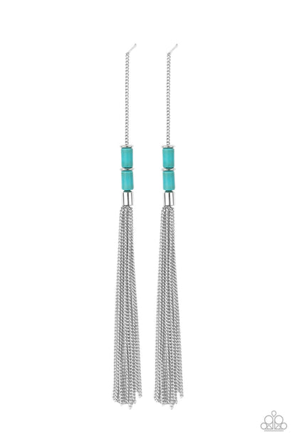 Windblown - Blue - Paparazzi Earrings