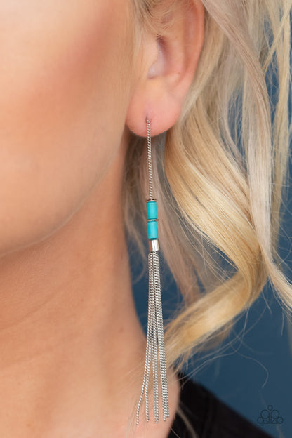 Windblown - Blue - Paparazzi Earrings