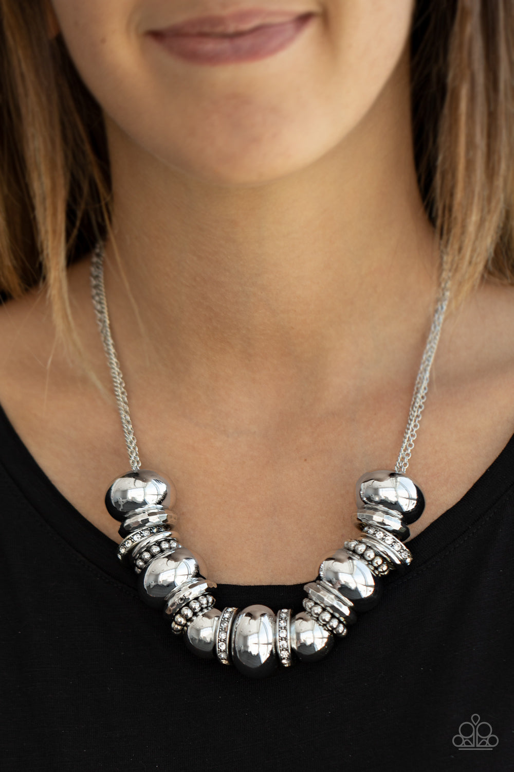 Only The Brave - White - Paparazzi Necklace